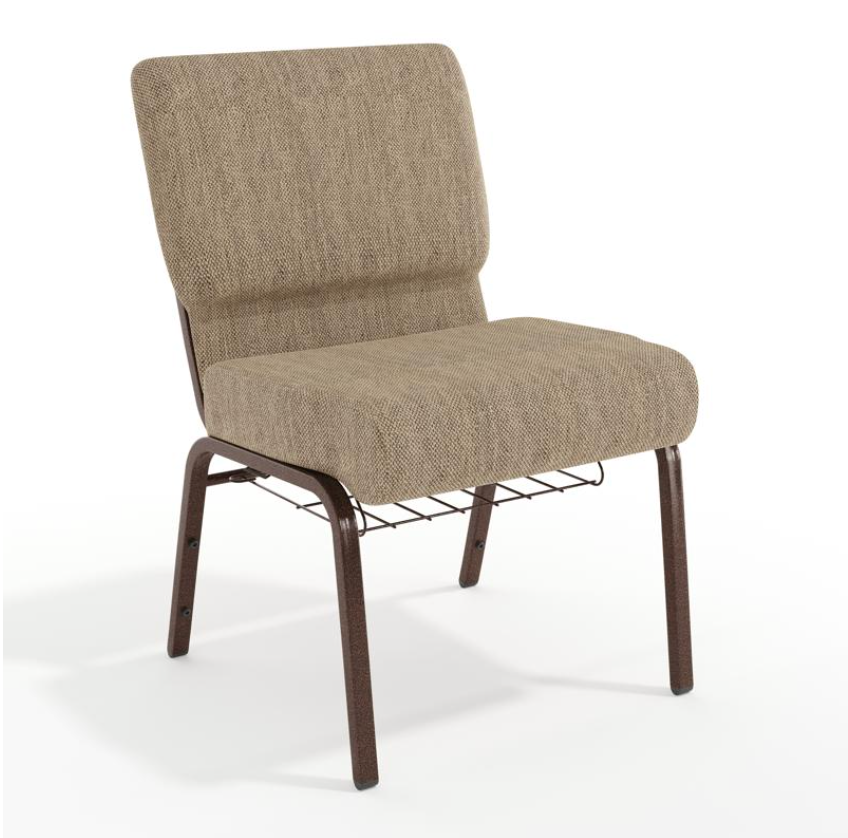 Set of 10 Church Chairs 21" W