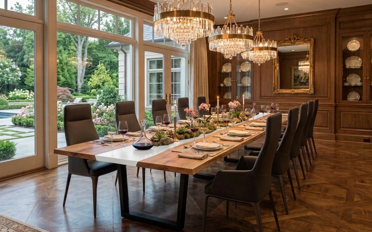 White Oak Epoxy River Tables — Conference Table Or Dining Table