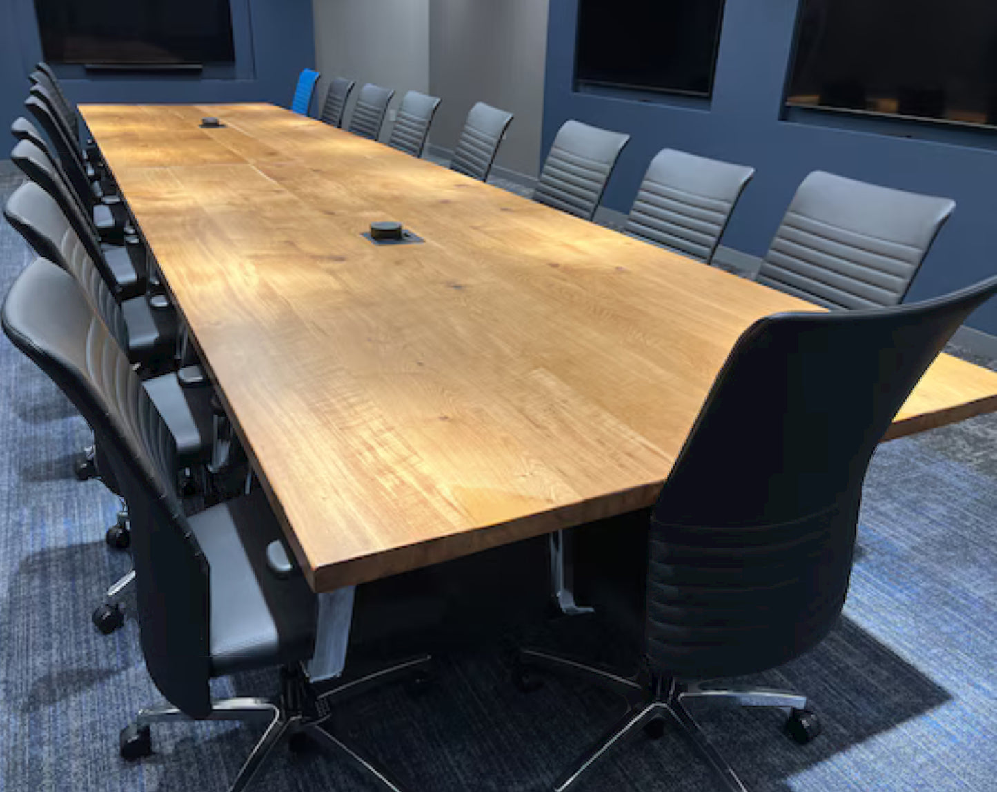 20ft White Oak Conference Table