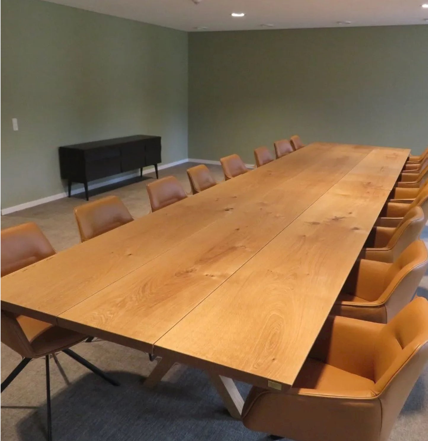 20ft Oak Conference Table