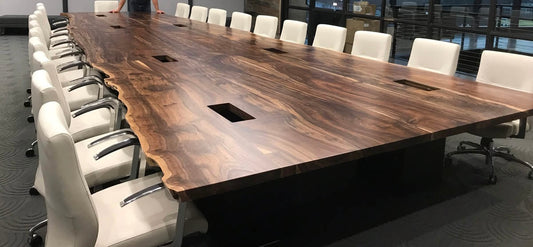 30ft Walnut Conference Table