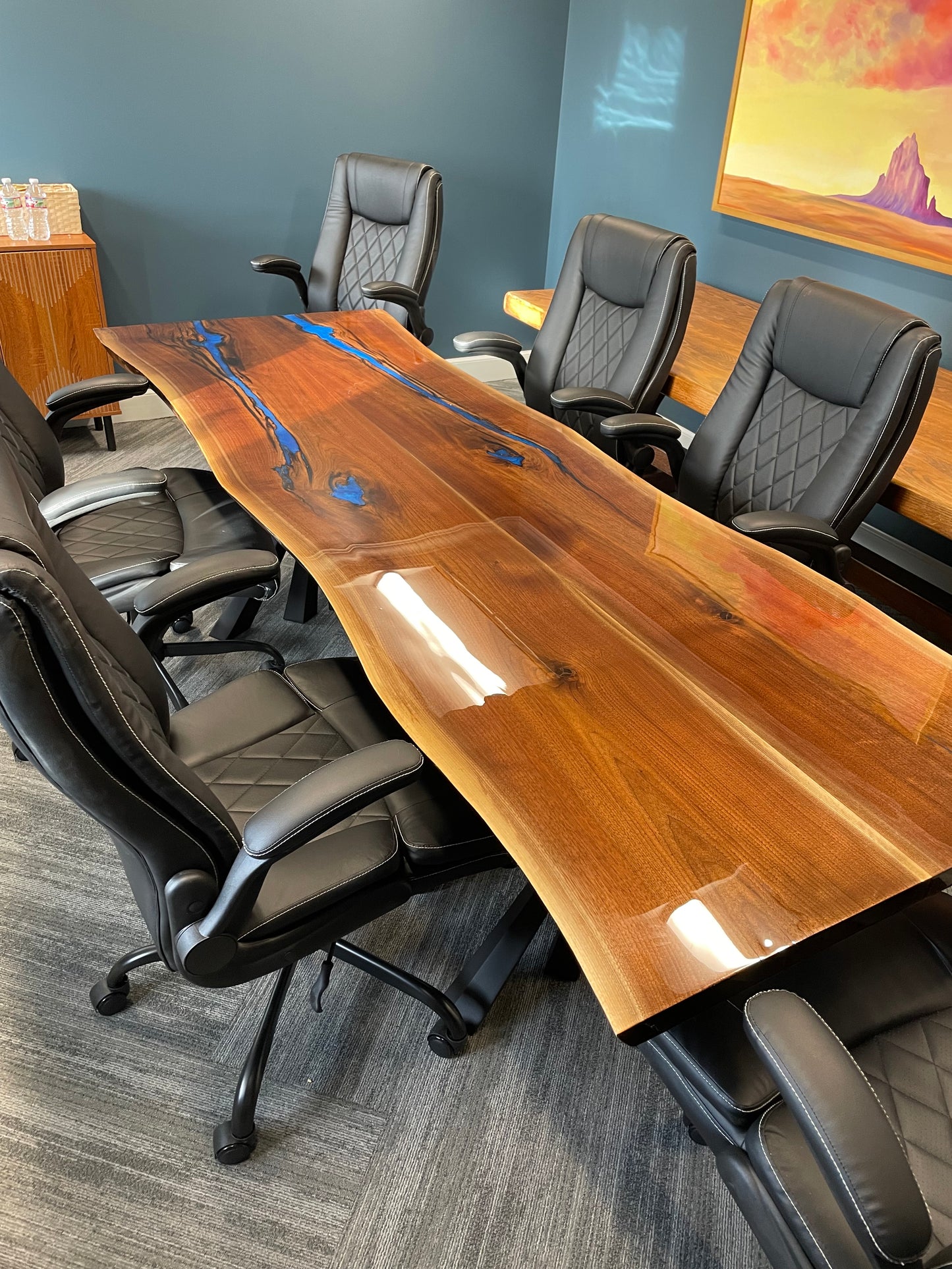 8ft Walnut Conference Table