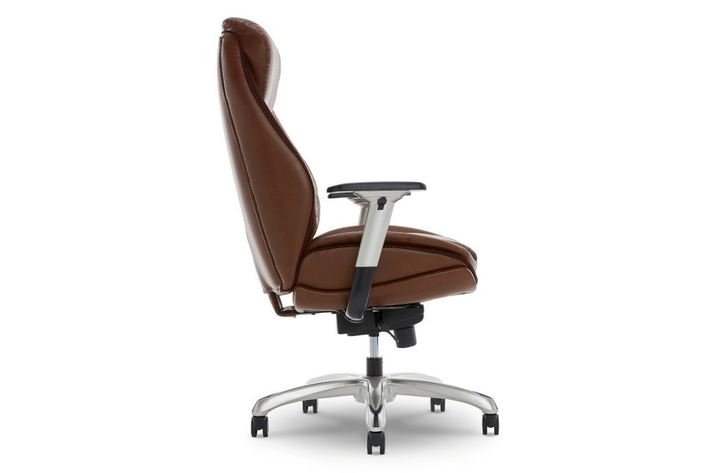 Shaquille O'Neal™ Zethus Ergonomic Bonded Leather High-Back Executive Office Chair, Brown