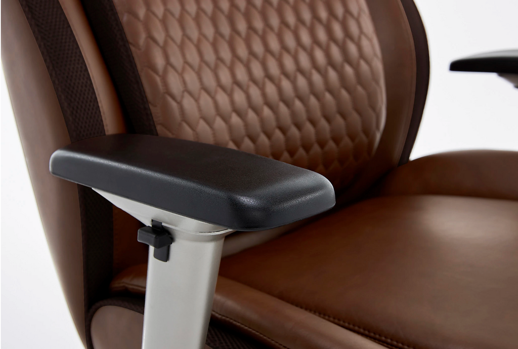 Shaquille O'Neal™ Zethus Ergonomic Bonded Leather High-Back Executive Office Chair, Brown