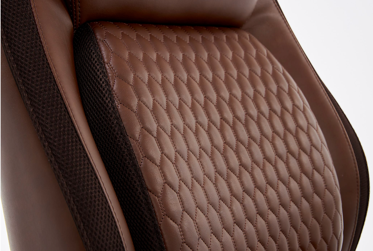 Shaquille O'Neal™ Zethus Ergonomic Bonded Leather High-Back Executive Office Chair, Brown