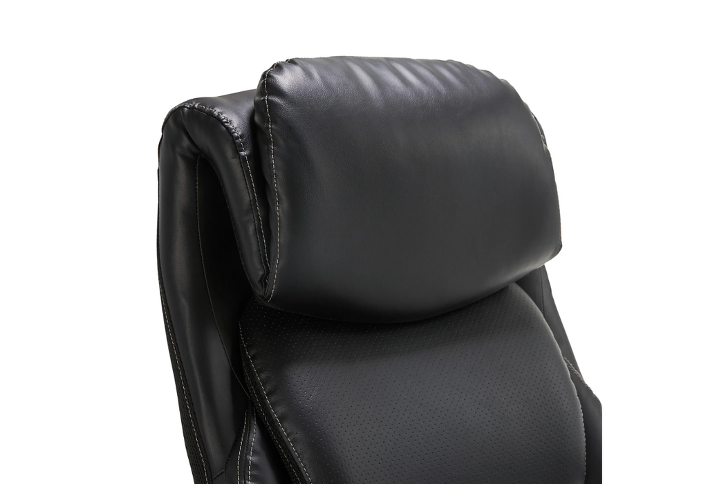 Serta® Smart Layers™ Arlington AIR™ Bonded Leather High-Back Executive Office Chair, Black/Silver, BIFMA Compliant