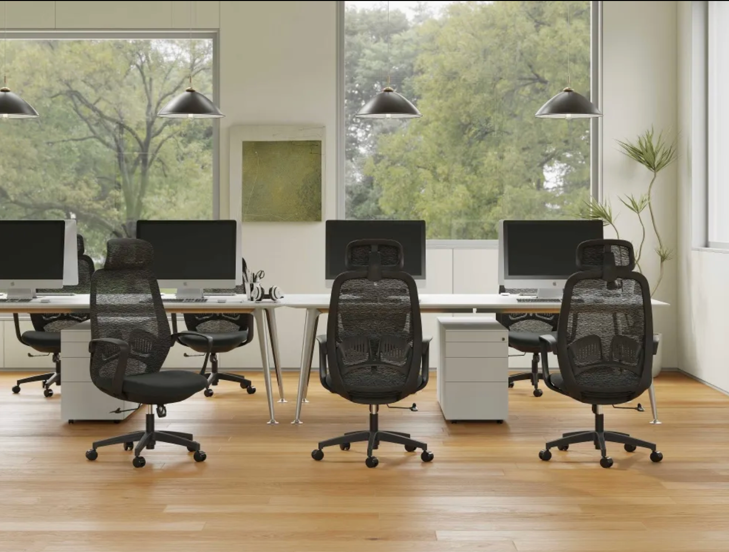 High Back Lumbar Support Office Chair