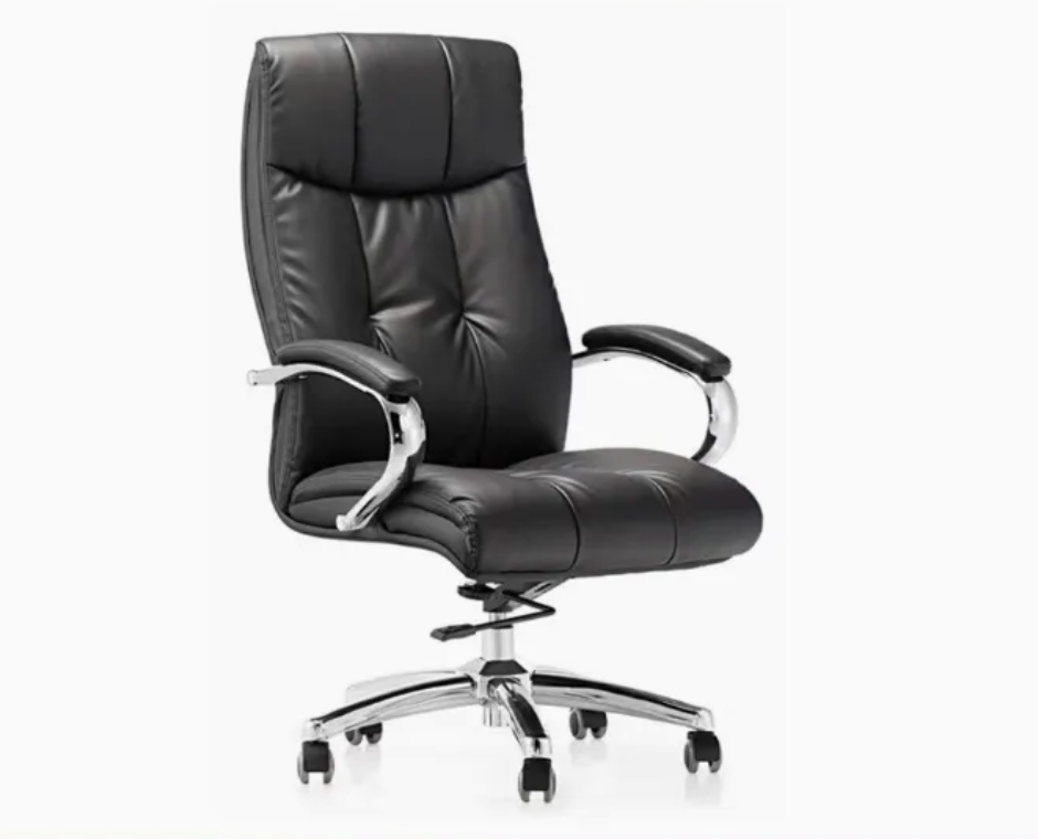 Luxury Commercial Executive Furniture High Back Manager Leather Swivel Ergonomic Computer Office Chair with Wheels