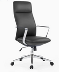 Office Chair Swivel High Back Black Leather Manager Chair