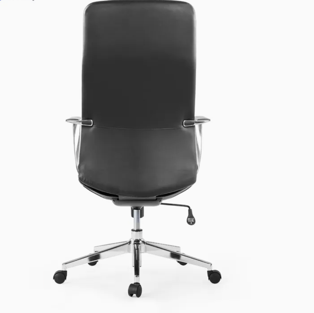 Office Chair Swivel High Back Black Leather Manager Chair
