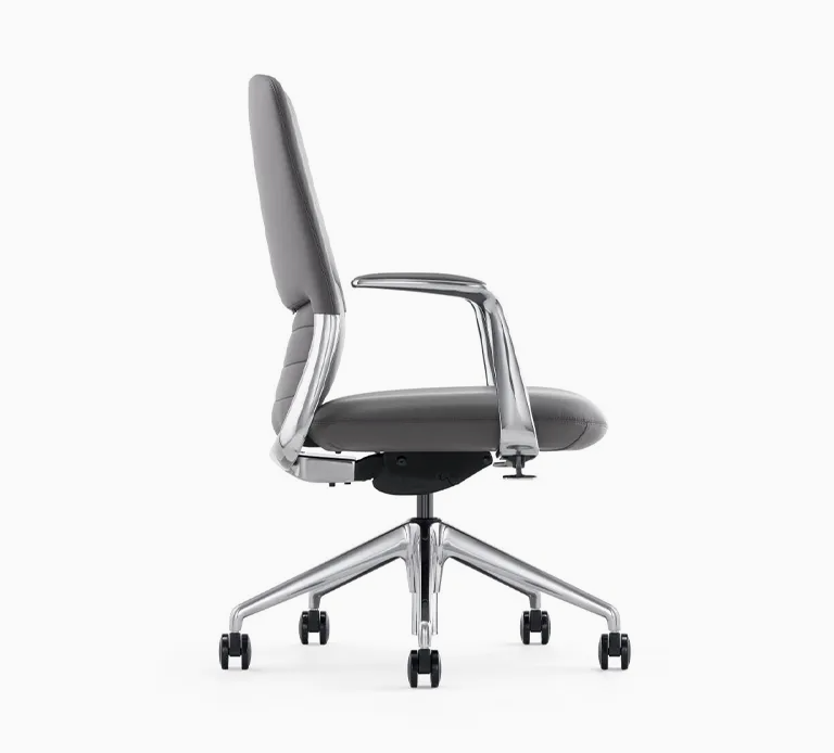 Luxury MID Back Boss Executive Chairman Office Chair Swivel Ergonomic Leather Office Executive Chair