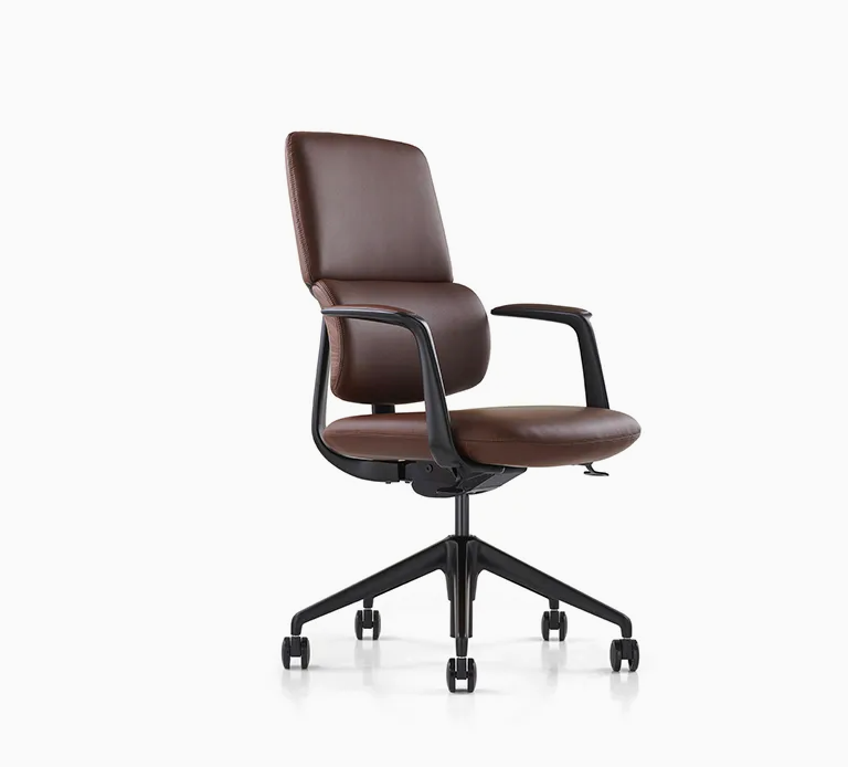 Luxury MID Back Boss Executive Chairman Office Chair Swivel Ergonomic Leather Office Executive Chair