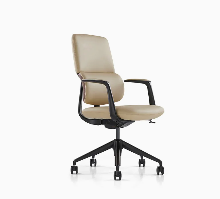 Luxury MID Back Boss Executive Chairman Office Chair Swivel Ergonomic Leather Office Executive Chair
