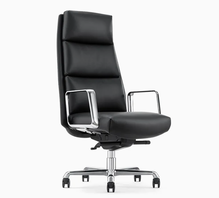 Office Furniture Quality Headrest Office Pure PU Executive Office Manager High Back Boss Executive Chair