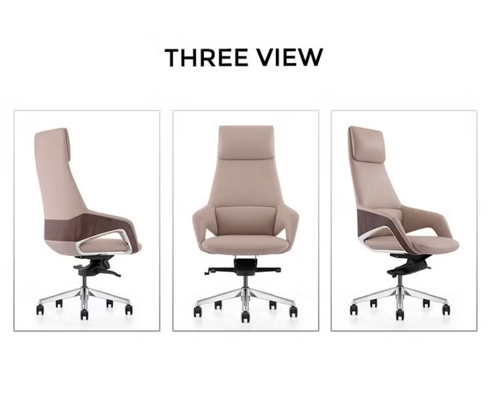 Swivel PU Leather Office Executive Rolling High Back Ergonomic Office Executive Chairs