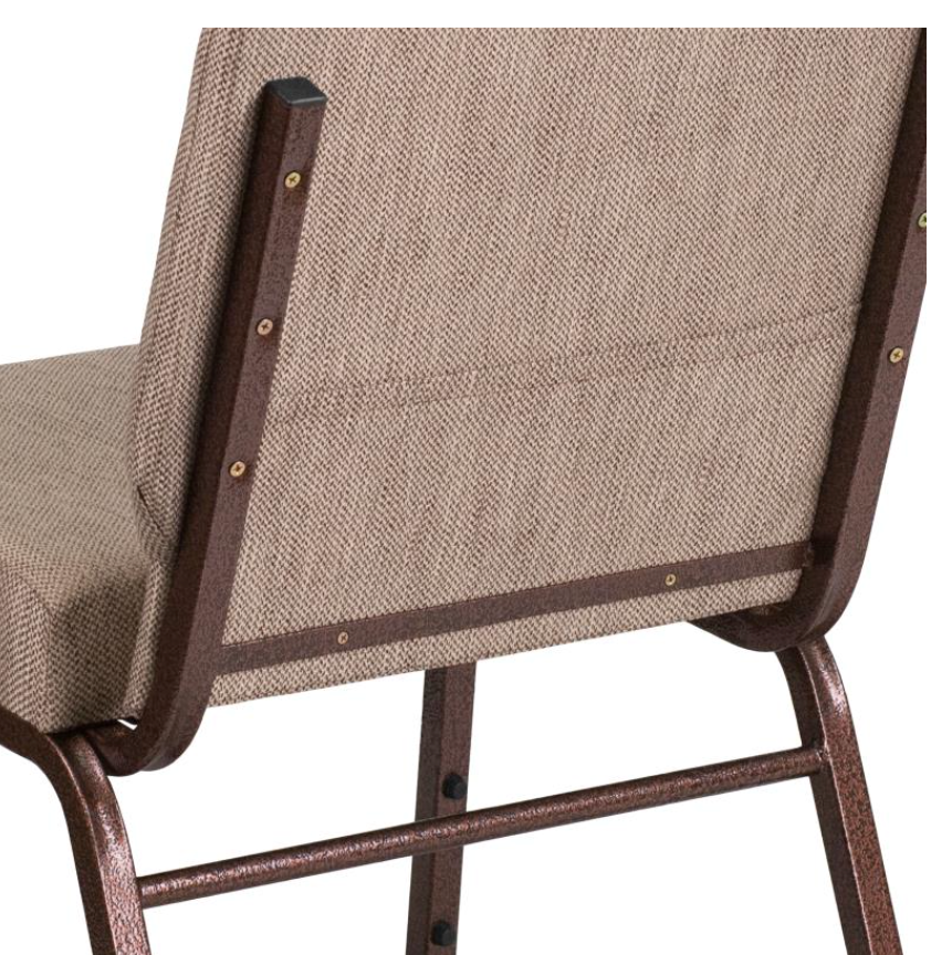 Sold In SETS of 50 Chairs. Church Chairs/Auditorium Seating | Stackable Church Seatings 20.5 Inch Beige Fabric Worship Cinema Auditorium Sanctuary Church Chairs with Cut-Away Back. $49 ea.