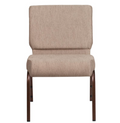 Sold In SETS of 50 Chairs. Church Chairs/Auditorium Seating | Stackable Church Seatings 20.5 Inch Beige Fabric Worship Cinema Auditorium Sanctuary Church Chairs with Cut-Away Back. $49 ea.