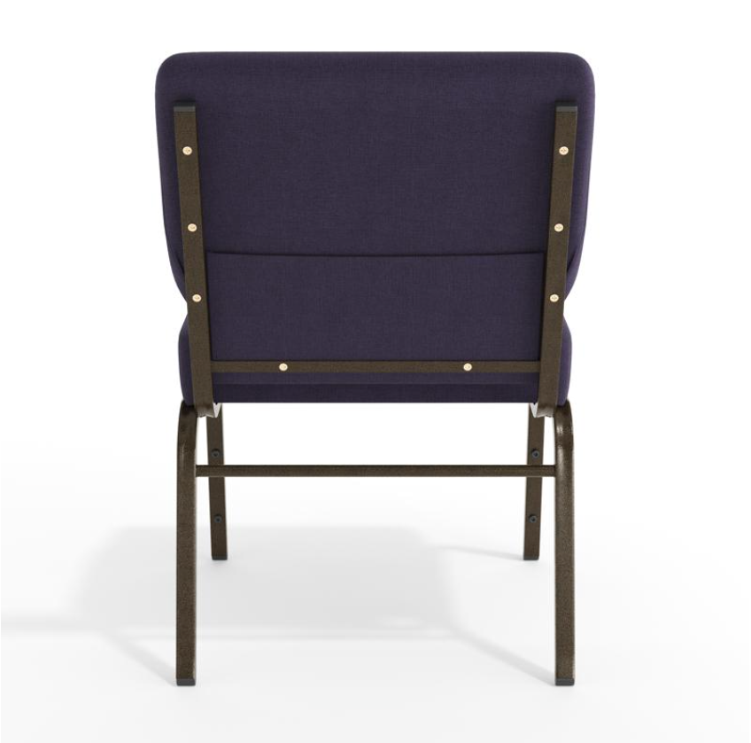 Sold In SETS of 50 Chairs. Church Chairs/Auditorium Seating | Stackable Church Seatings 21 Inch Purple Fabric Worship Cinema Auditorium Sanctuary Church Chairs with Cut-Away Back.