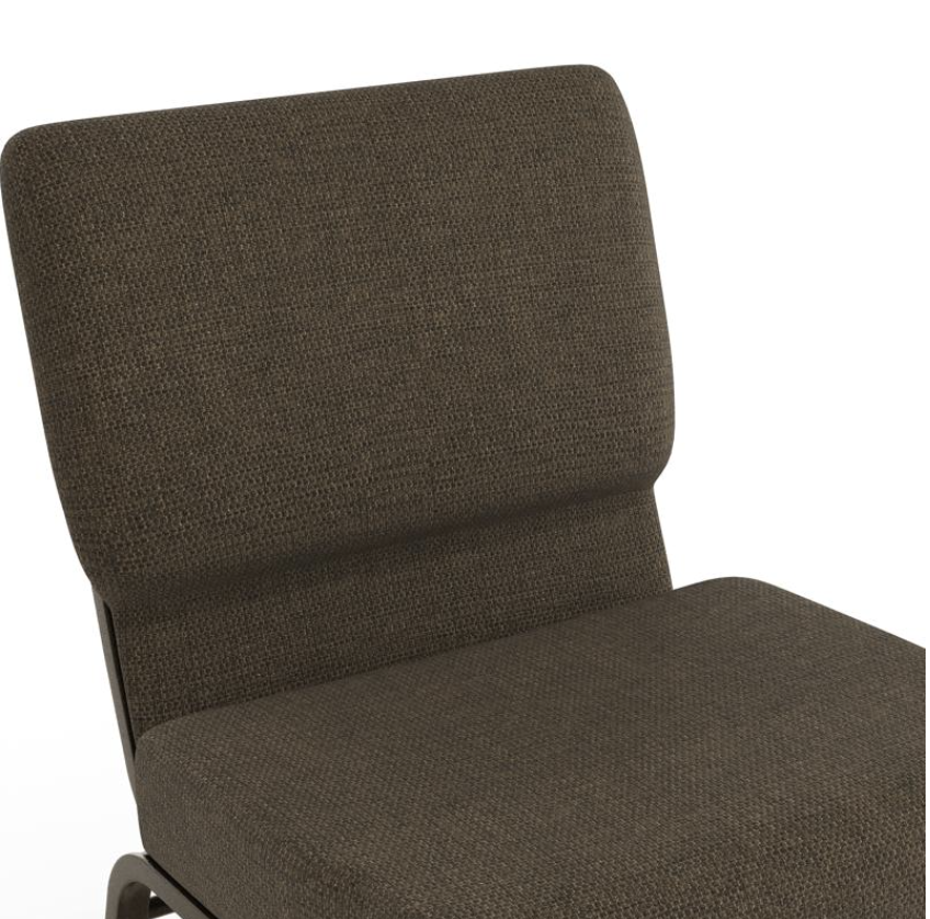 Sold In SETS of 10 Chairs. Church Chairs/Auditorium Seating | Stackable Church Seatings 21 Inch Brown Fabric Worship Cinema Auditorium Sanctuary Church Chairs with Cut-Away Back.