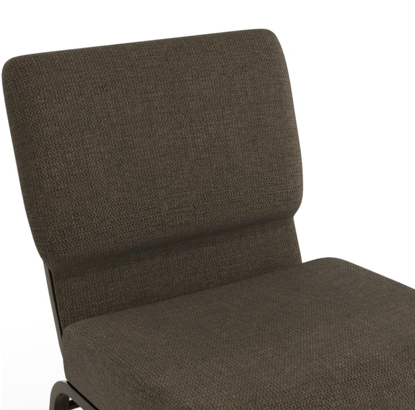 Sold In SETS of 10 Chairs. Church Chairs/Auditorium Seating | Stackable Church Seatings 21 Inch Brown Fabric Worship Cinema Auditorium Sanctuary Church Chairs with Cut-Away Back With Book Rack.