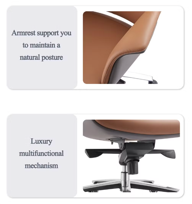 Modern Executive Swivel High Back Leather Ergonomic Boss Manager Meeting Conference Office Chair