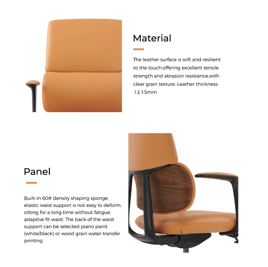 High Quality Leather Boss Executive Office Ergonomic Meeting Swivel Manager Chair