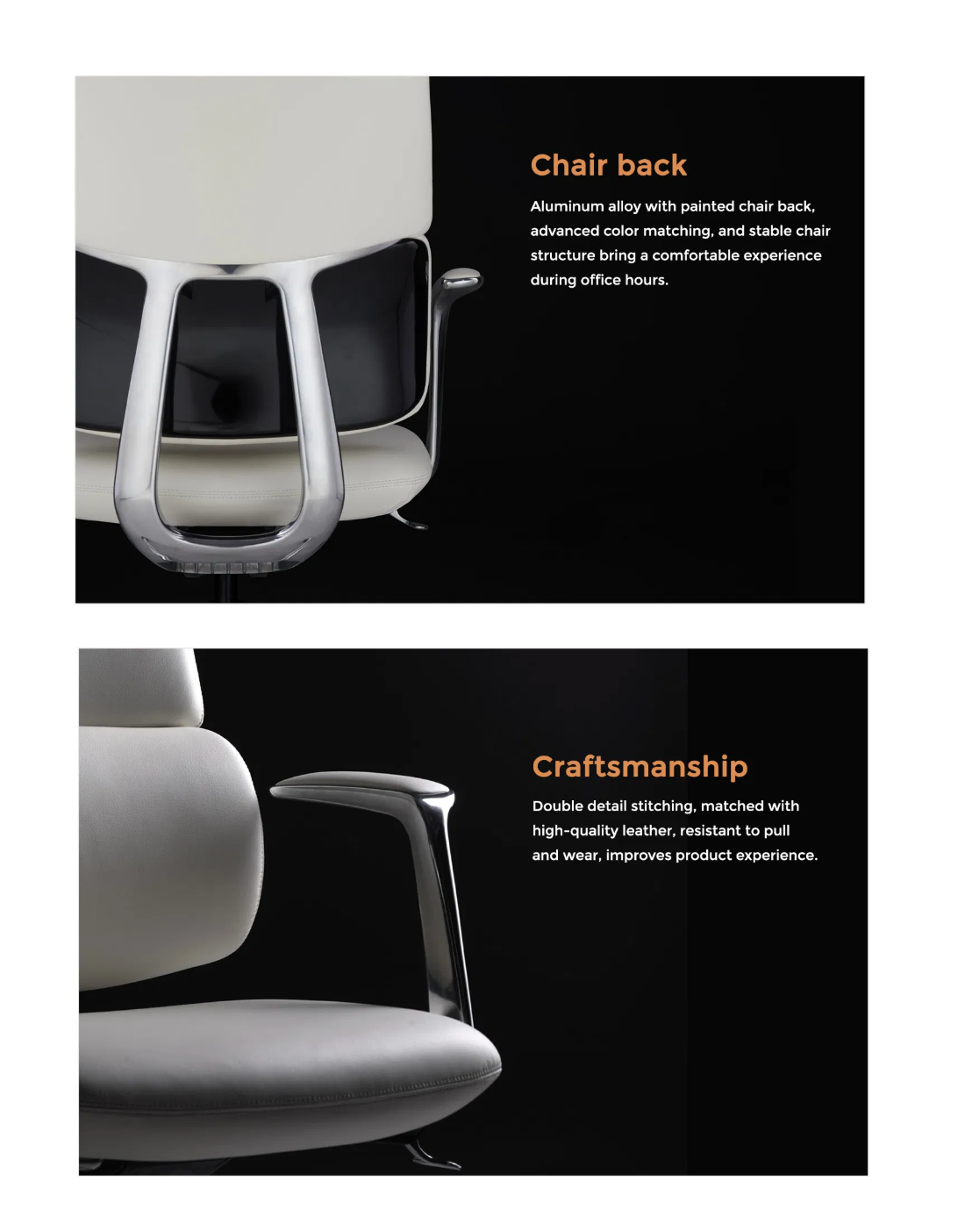 High Quality Leather Boss Executive Office Ergonomic Meeting Swivel Manager Chair
