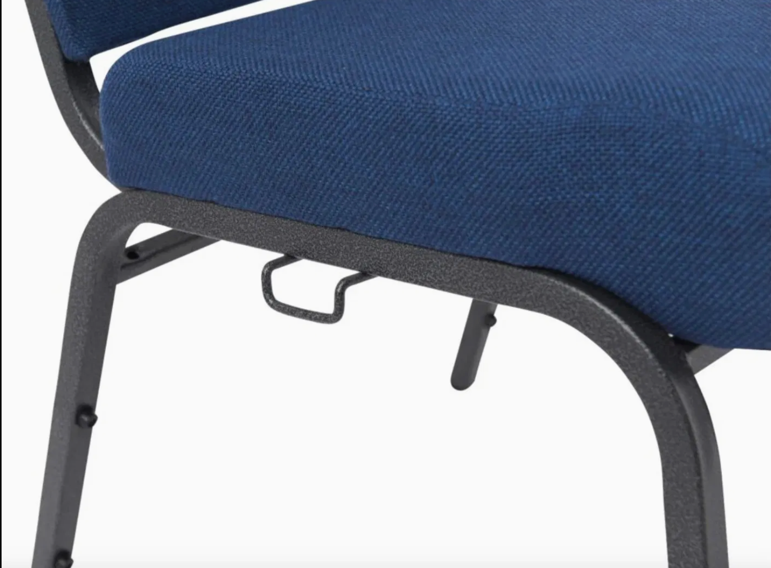 Set of 50 Church Chairs/Auditorium Seating | Stackable Church Seatings 18.5 Inch Dark Blue Fabric Worship Cinema Auditorium Sanctuary Church Chairs with Cut-Away Back. $42 ea.