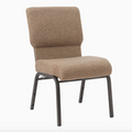 Set of 50 Church Chairs/Auditorium Seating | Stackable Church Seatings 18.5 Inch Tan Fabric Worship Cinema Auditorium Sanctuary Church Chairs with Cut-Away Back. $42 ea.