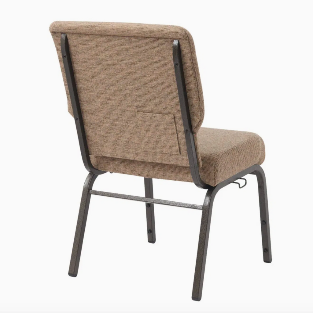 Set of 50 Church Chairs/Auditorium Seating | Stackable Church Seatings 20.5 Inch Tan Fabric Worship Cinema Auditorium Sanctuary Church Chairs with Cut-Away Back. $49 ea.