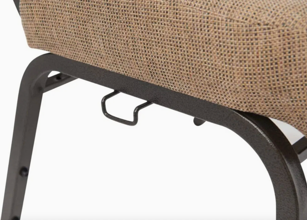 Set of 50 Church Chairs/Auditorium Seating | Stackable Church Seatings 20.5 Inch Tan Fabric Worship Cinema Auditorium Sanctuary Church Chairs with Cut-Away Back. $49 ea.