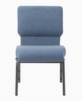 Set of 50 Church Chairs/Auditorium Seating | Stackable Church Seatings 20.5 Inch Light Blue Fabric Worship Cinema Auditorium Sanctuary Church Chairs with Cut-Away Back. $49 ea.