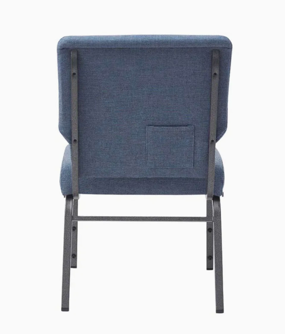 Set of 50 Church Chairs/Auditorium Seating | Stackable Church Seatings 20.5 Inch Light Blue Fabric Worship Cinema Auditorium Sanctuary Church Chairs with Cut-Away Back. $49 ea.