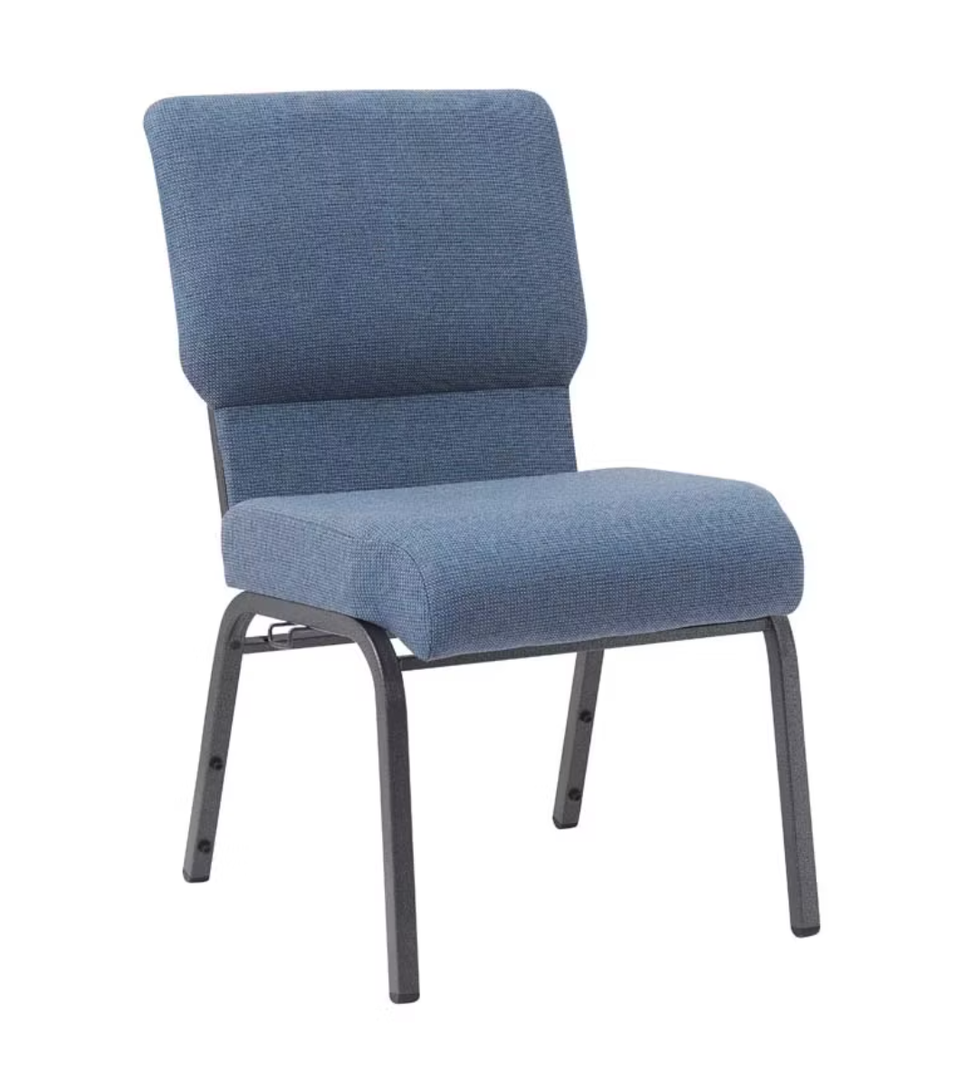 Church Chairs/Auditorium Seating | Stackable Church Seatings 20.5 Inch Black Fabric Worship Cinema Auditorium Sanctuary Church Chairs with Cut-Away Back