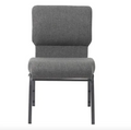 Set of 50 Church Chairs/Auditorium Seating | Stackable Church Seatings 20.5 Inch Charcoal Gray Fabric Worship Cinema Auditorium Sanctuary Church Chairs with Cut-Away Back. $49 ea.