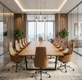 White Oak All Wood Square Tables—Conference Table Or Dining Table